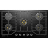 ROBAM 36-Inch 5-Burner Gas Cooktop with Brass Burners in Black - ZG9500B